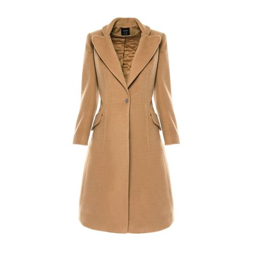 Women's Brown Long Wool Blend...