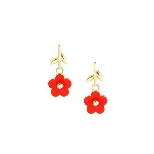 Women's Red Flower Power Drop...