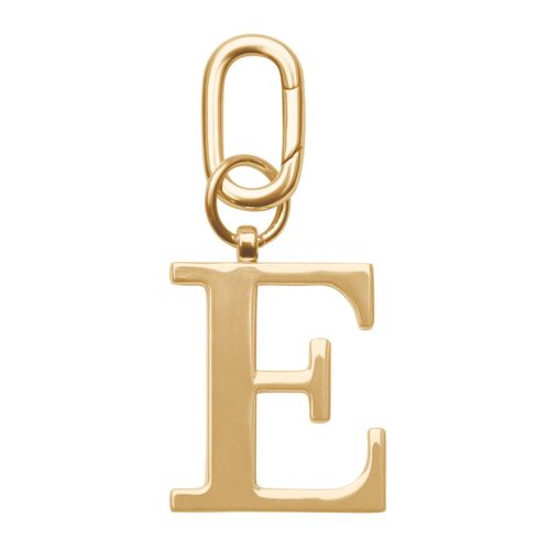 Gold Metal Letter Keyring - E...