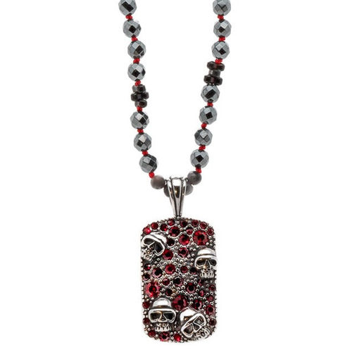 Men's Red / Silver Gothic Red...