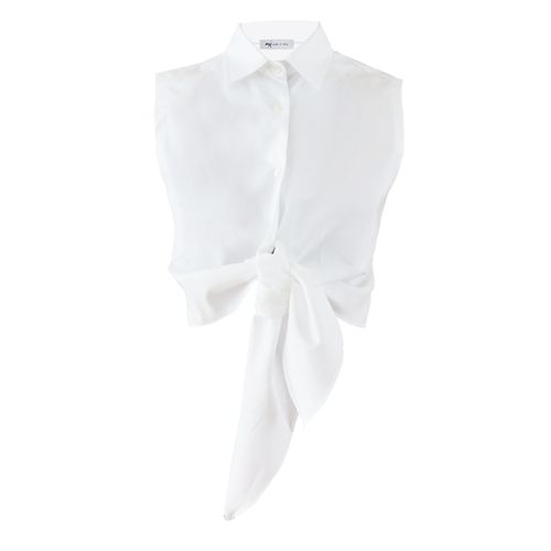 Women's White Bow Shirt Extra...