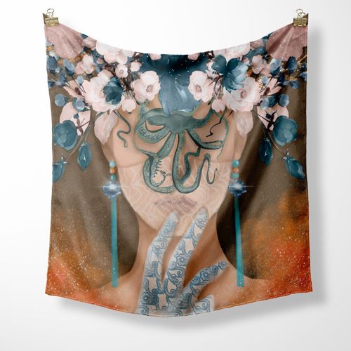 Women's Luxurious Silk Scarf-...