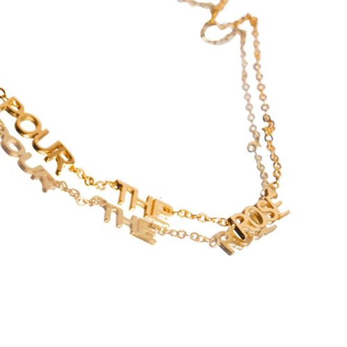 Women's Gold Cascade Necklace...