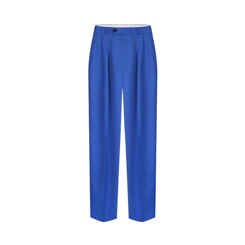 Women's Blue Straight Pants -...