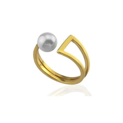 Women's Gold Single Pearl...