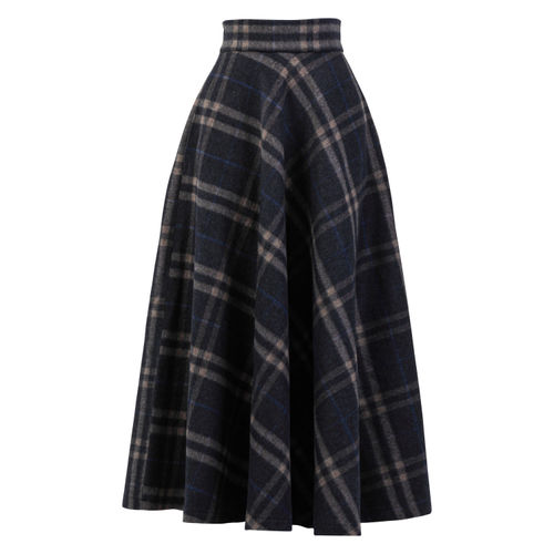 Women's Brown Maxi Tartan...