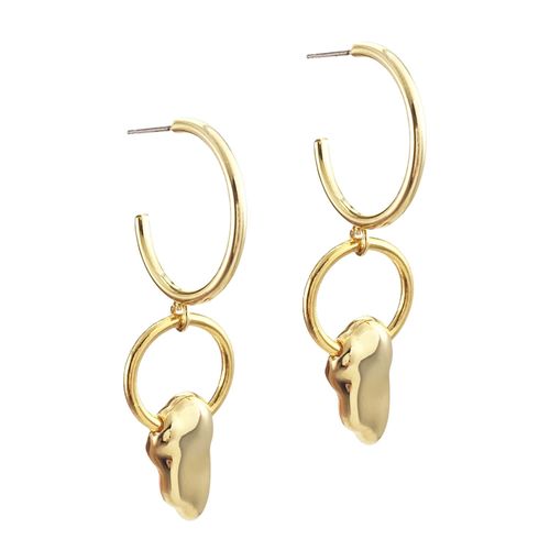 Women's Shay Hoops Gold Biko