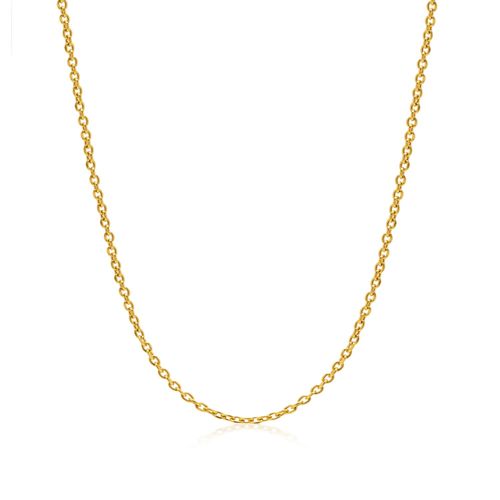 Men's Gold Cable Chain Nialaya