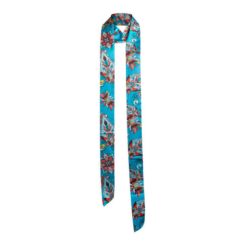 Women's Blue Floral Paisley...