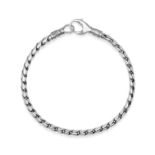 Men's Sterling Silver 3Mm...