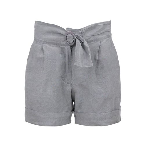 Grey Organic Linen Shorts...