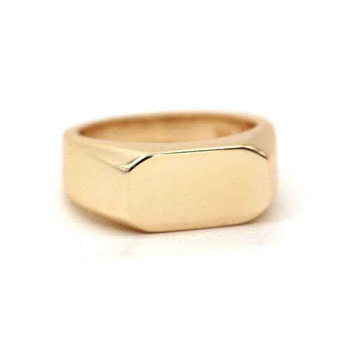 Rose Gold Bold Signet Ring...