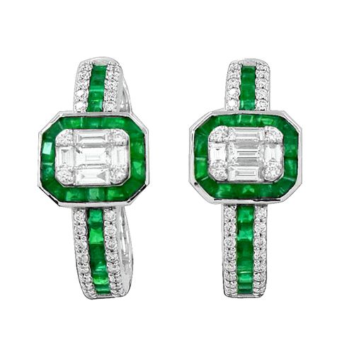 Women's White / Green 18K...