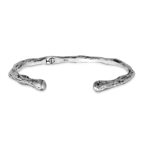 Men's Silver Bones Bangle...