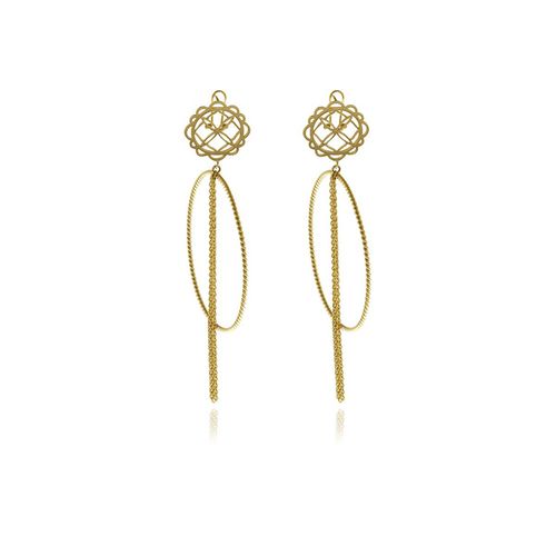 Women's Gold Runway Hoops...