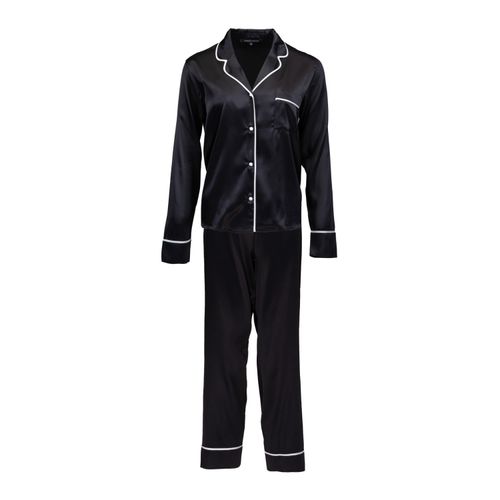 Women's Silk Black Pyjama...