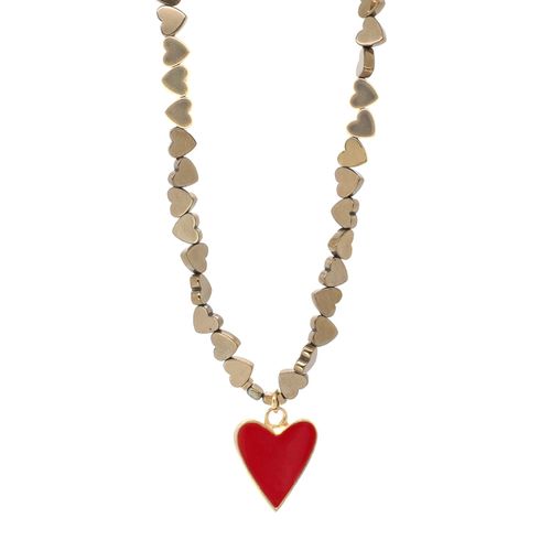 Women's Gold / Red Red Heart...