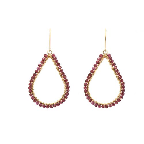 Women's Gold "Chiyo" Garnet...