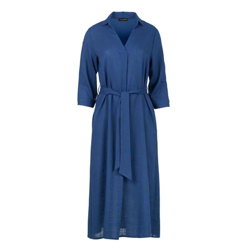 Women's Blue Linen Style Midi...