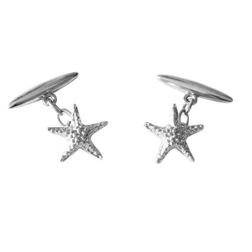 Men's Starfish Cufflinks -...