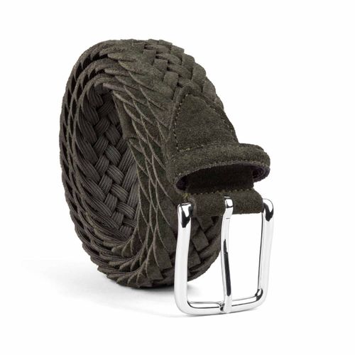 Men's Braided Suede Belt...