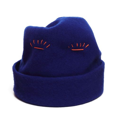 Men's Blue Slouchy Beanie Hat...