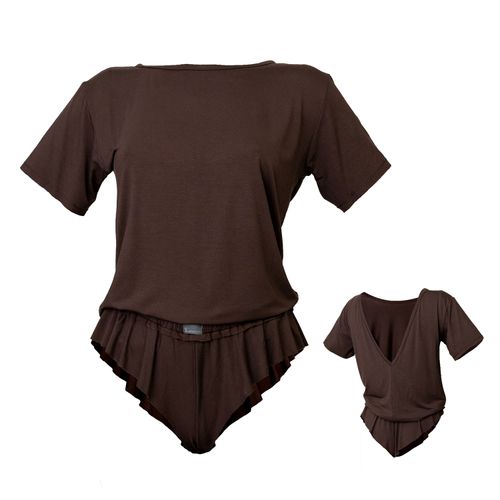 Women's Brown Loose T-Shirt &...