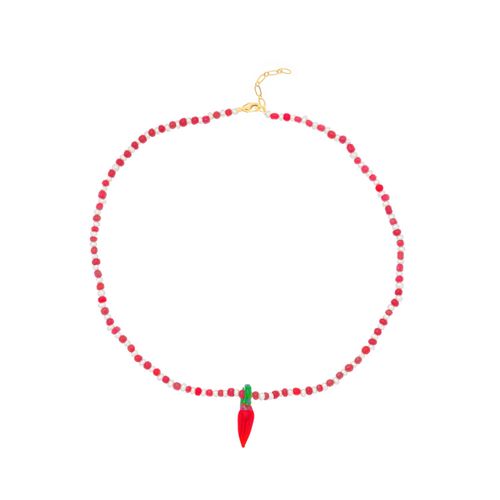 Women's Red Pepper Necklace...