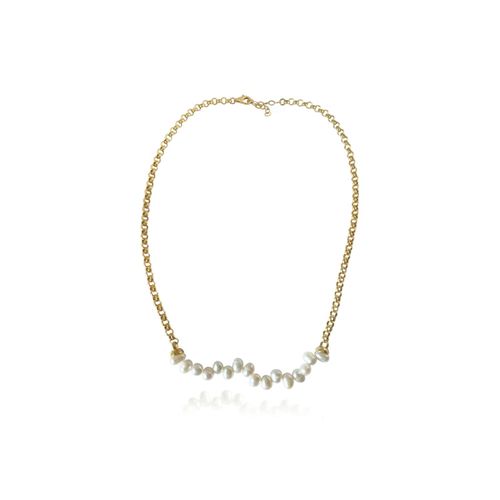 Women's Gold Lely Chain Pearl...