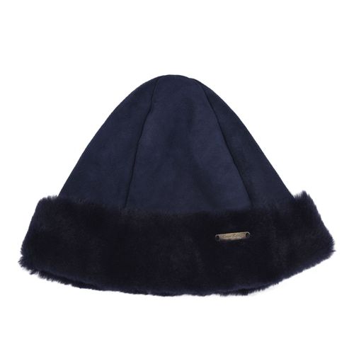 Men's Sheepskin Beanie Navy...