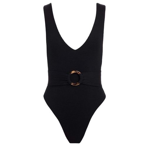 Women's Black Rib Kim...