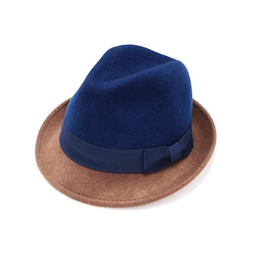 Brown Men's Felt Fedora Hat...