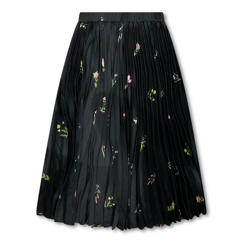 Women's Flower Satin Pleated...