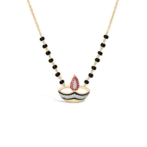 Women's Gold Diya Mangalsutra...