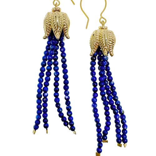 Women's Blue Lapis Tassel...