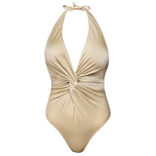 Women's One Piece Plunge Neck...