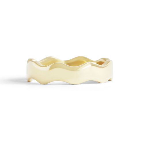 Women's Gold Waves Band Wide...