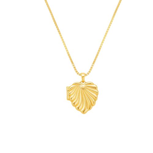 Women's Gold Heart Shell...