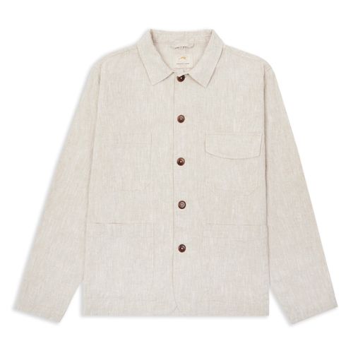 Men's Neutrals Linen Jacket -...