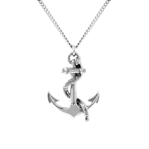 Women's Anchor Necklace -...