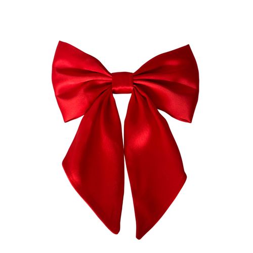 Women's Hair Bow Clip - Red...