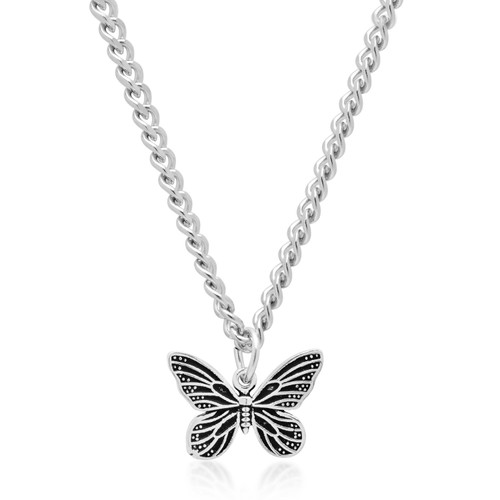 Women's Silver Necklace With...