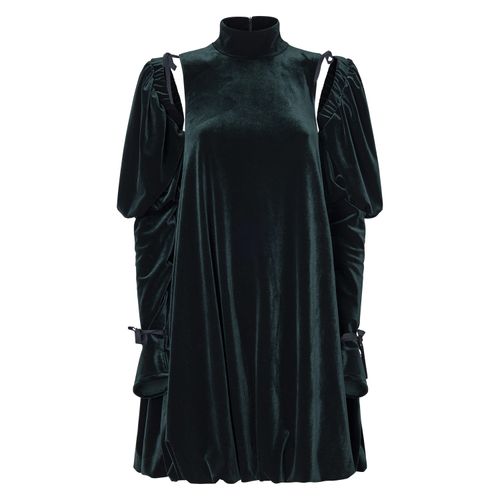 Women's Green Puff Dress...