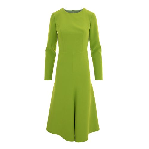 Women's Crepe Midi Dress -...