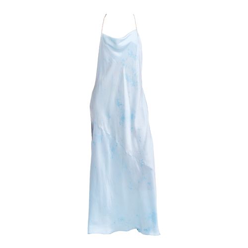 Women's Silk Maxi Dress-...