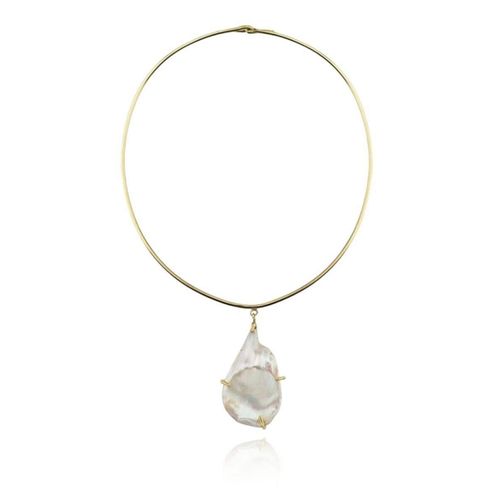 Women's Gold Baroque Pearl...