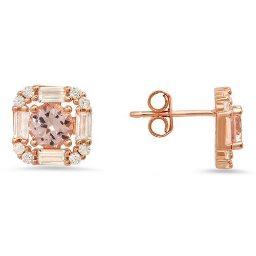 Women's Rose Gold Morganite...