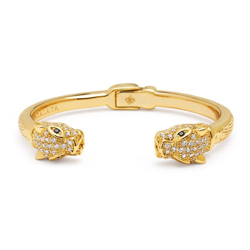 Men's Gold Cz Panther Bangle...