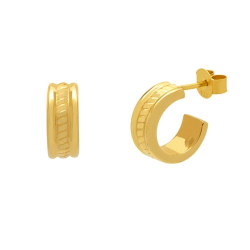 Women's Rope Hoop Earrings In...