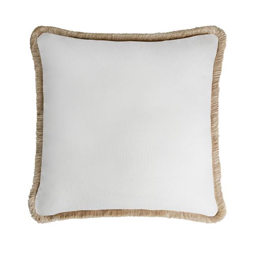 Happy Linen Pillow White With...